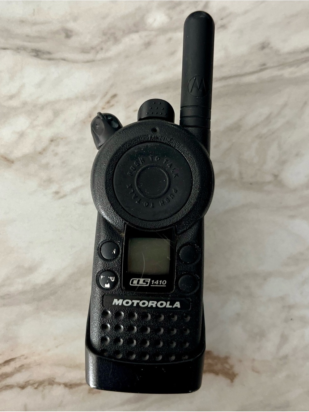 Motorola CLS1410 Two-Way Radio with Charger, Earpiece & Belt Clip